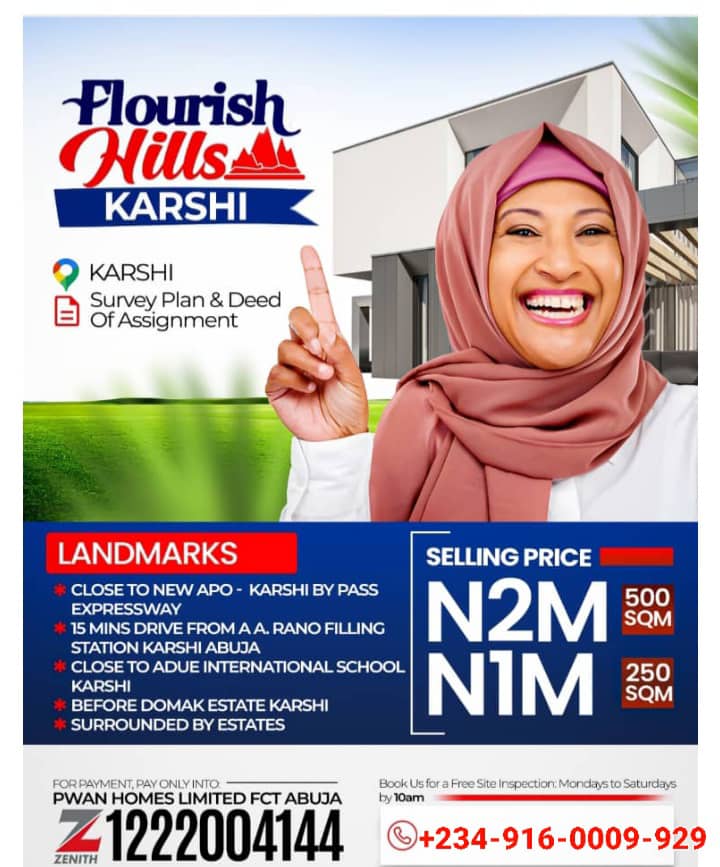 Affordable Land in Abuja – Own a 250SQM Plot at Flourish Hills Estate, Karshi for Just ₦1M!