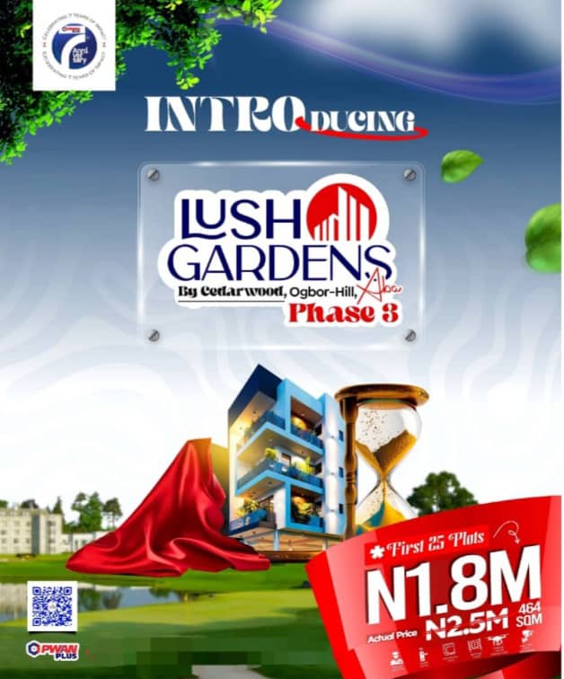 Cheap Lands for Sale in Abia State – Own a Plot at Lush Gardens Phase 3 for Just ₦1.8M!