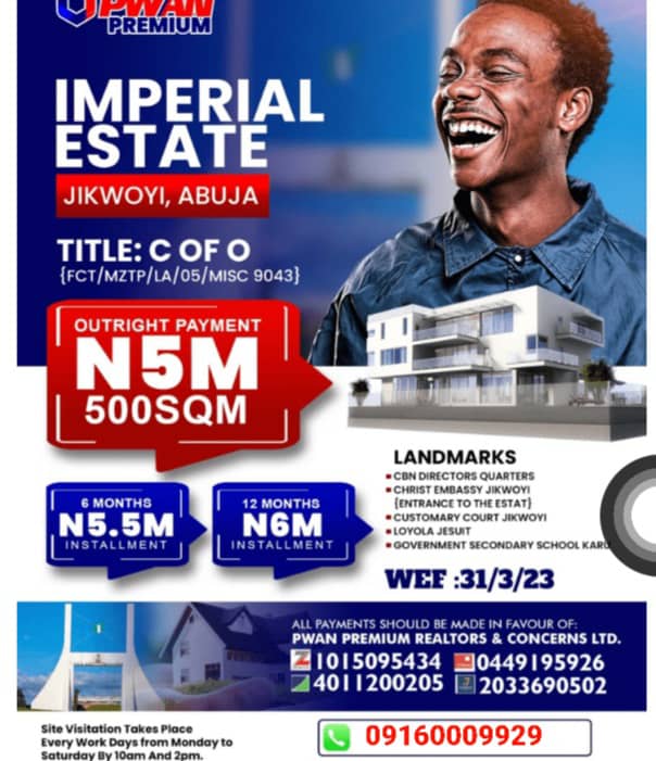 Discover Your Dream Investment, Estate Land for Sale in Abuja Starting at 5 Million Naira!