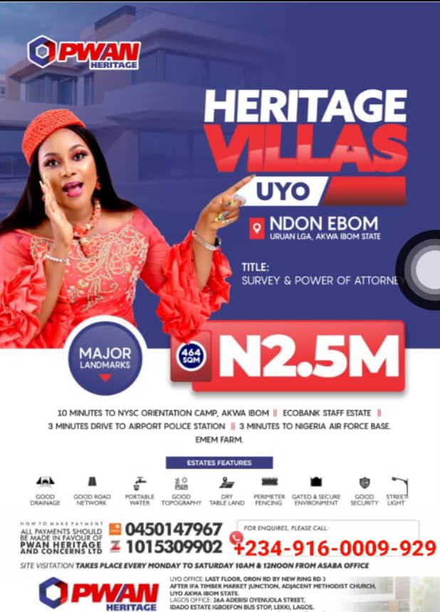 Heritage Villas, Uyo – Secure Your Future in a Thriving Estate