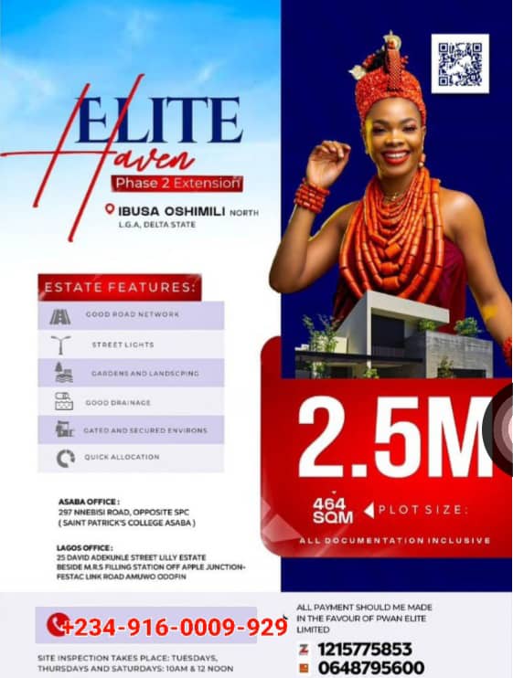 Land for Sale in Asaba Delta State Nigeria, ₦2.5M Elite Haven 2 Ext Plot - Smart Ibusa Buy!