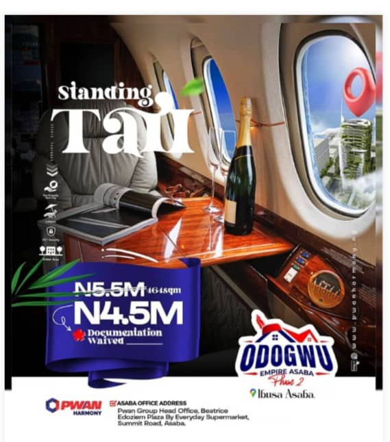 Land for Sale in Asaba Delta State PWAN Harmony Odogwu Empire