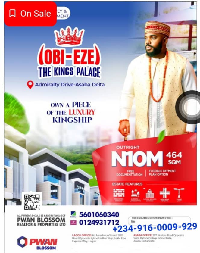 Land for Sale in Asaba, PWAN Blossom, Obi Eze Estate
