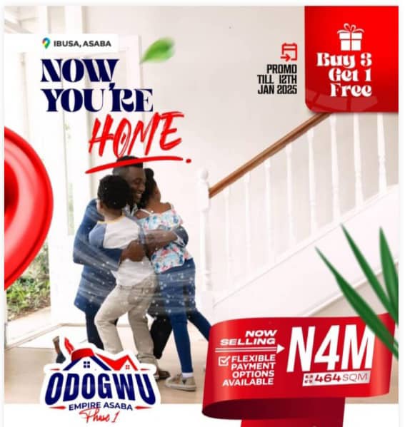 Land for Sale in Asaba PWAN Harmony Odogwu Empire Phase 1