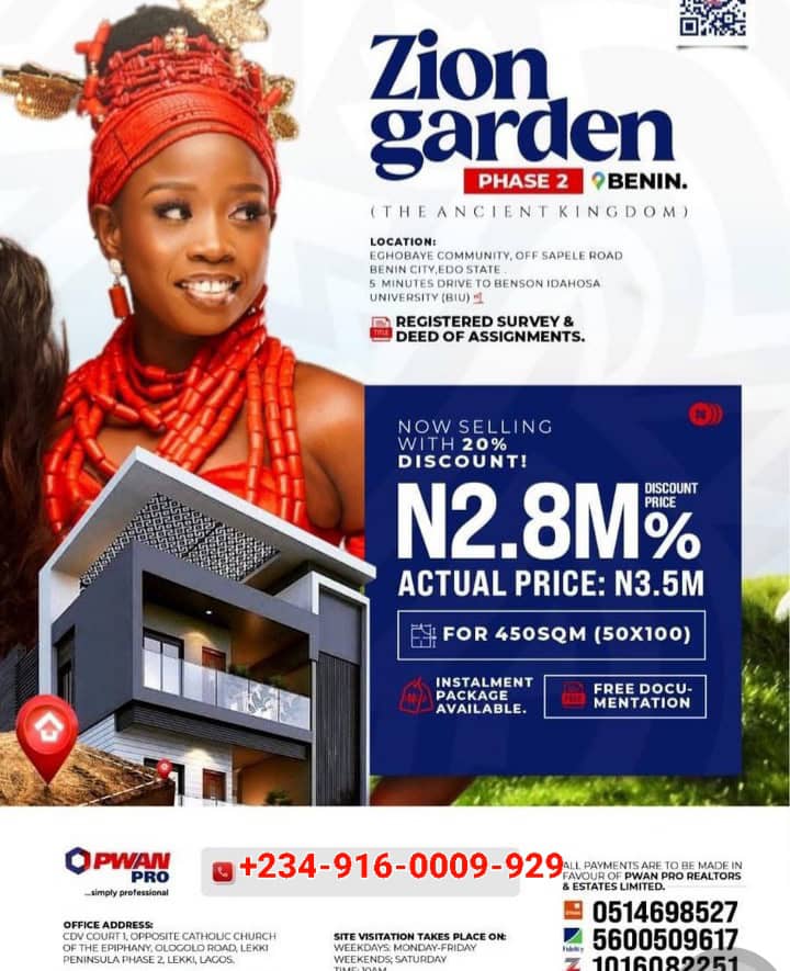 Land for Sale in Benin City Edo State Nigeria,Your Dream Home Awaits for Just ₦2.8 Million!