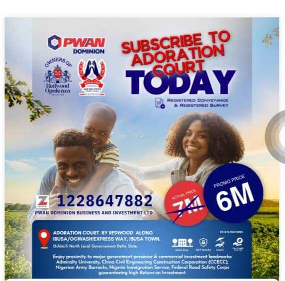 Land for Sale in Delta State – Secure Your Future at Adoration Court for ₦6M