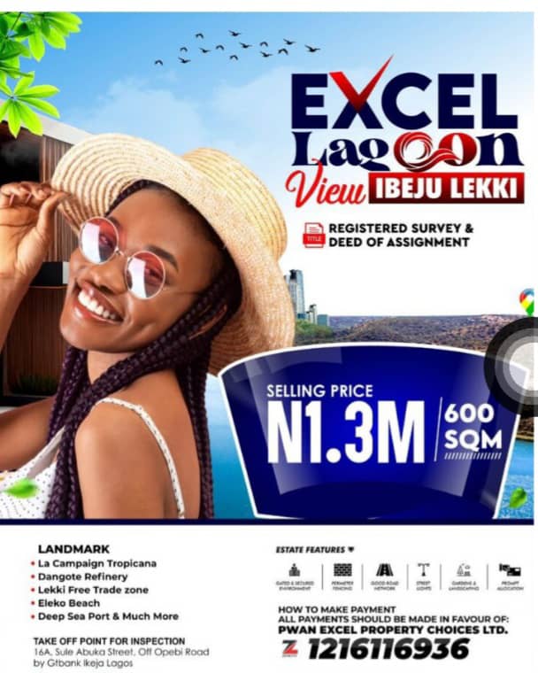 Land for Sale in Eleko Ibeju Lekki Lagos, Embrace Waterfront Luxury for Just N1.3 Million!