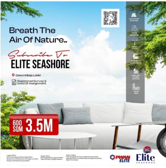Land for Sale in Ibeju Lekki, Elite Seashore - Build Your Legacy for ₦3.5M!