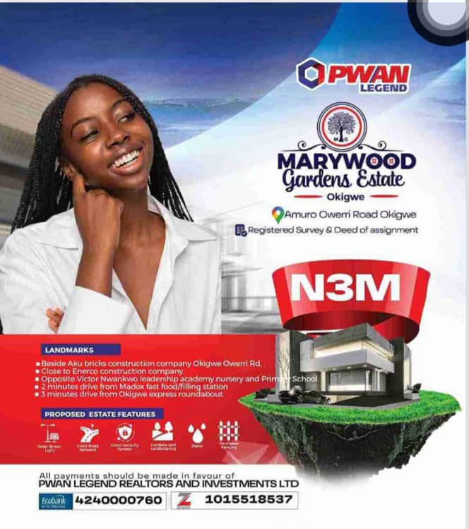 Land for Sale in Imo State – Invest in Marywood Gardens, Okigwe
