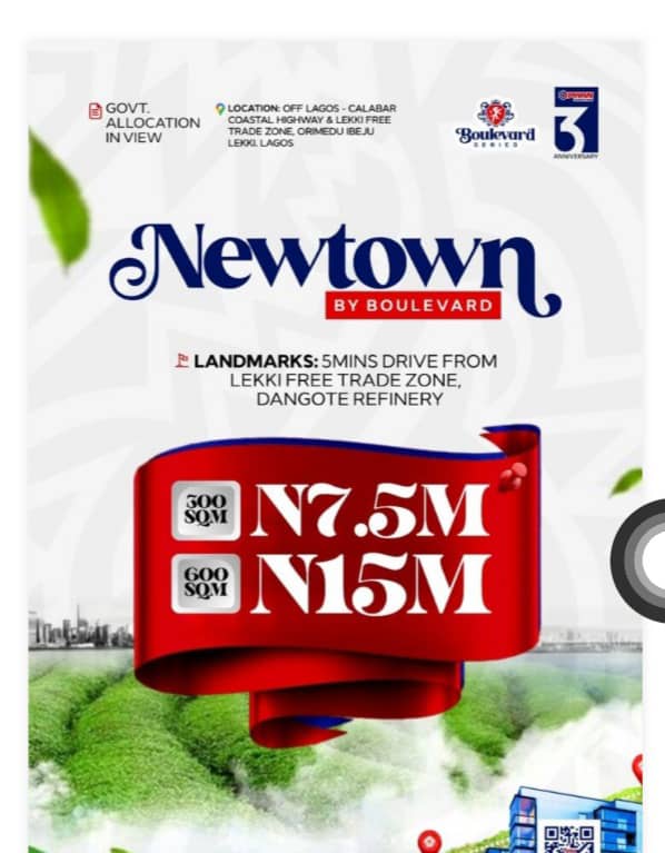 Land for Sale in Lekki, Don't Miss Out on This Incredible Opportunity at Serenity.