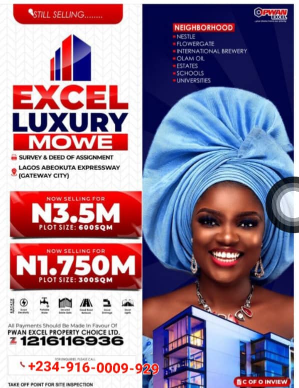 Land for Sale in Mowe Ogun State, Discover Your Dream Home for Just N1.75 Million!