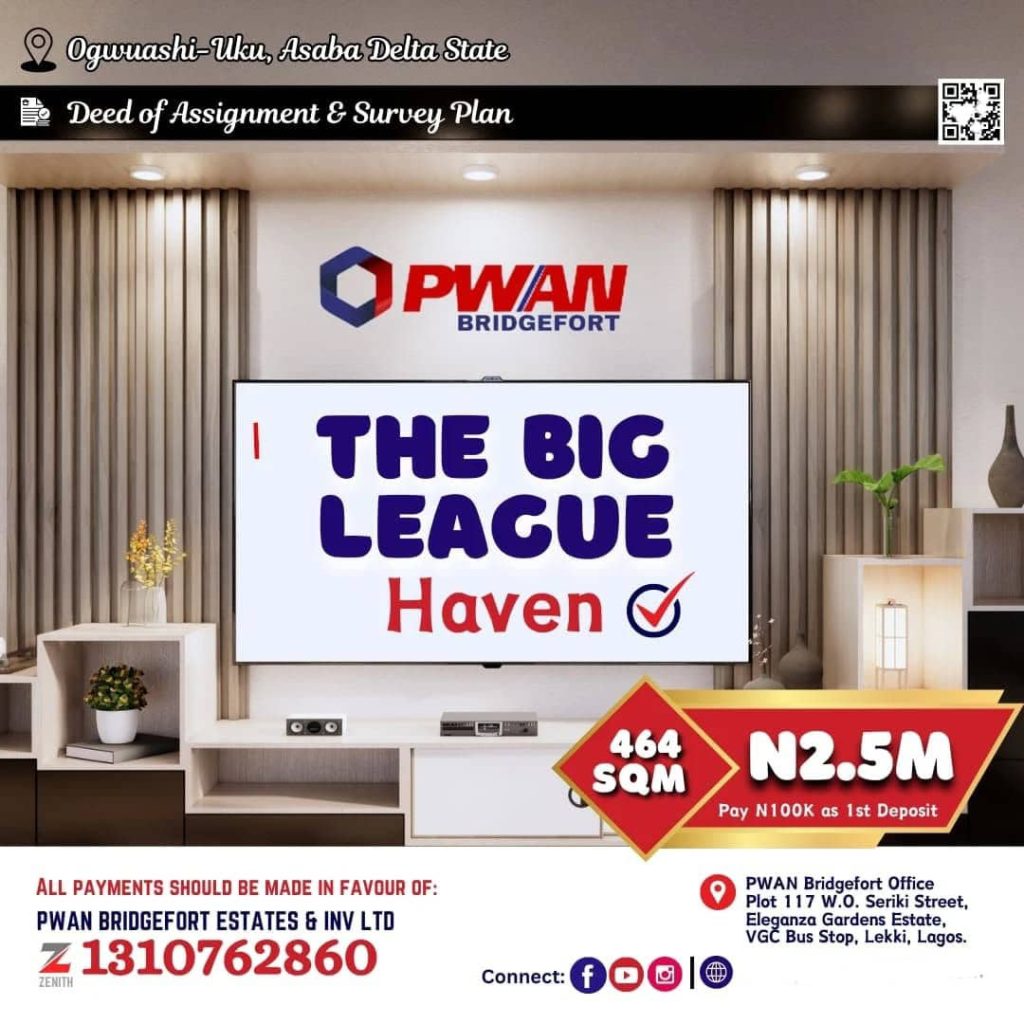 Land for Sale in Ogwuashi-Uku, Asaba Delta State