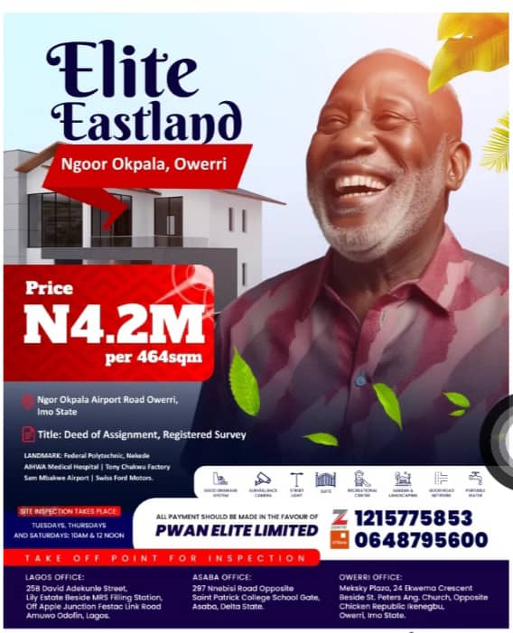 Land for Sale in Owerri Imo State, Elite Eastland - Launch Your Dream for Just ₦4.2M!