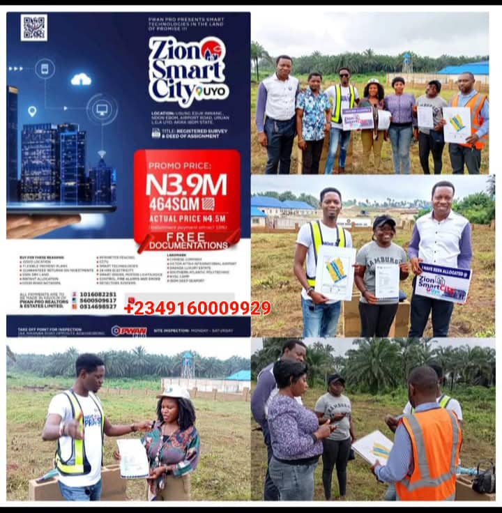 Land for Sale in Uyo - Invest in Zion Mart City for Just ₦3.9 Million!