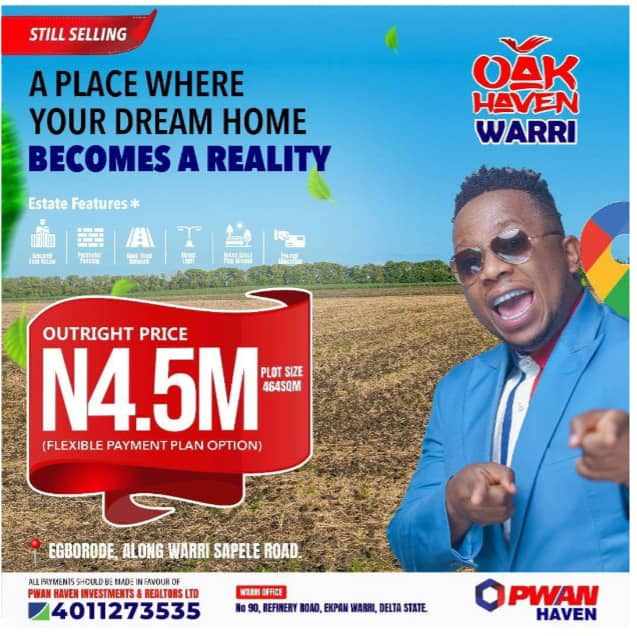 Land for Sale in Warri Delta State at Oak Haven Warri, PWAN Haven