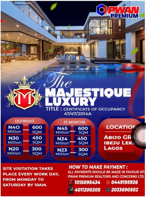 ₦12M, Own Luxury Land in Ibeju-Lekki, Too Good to Be True, Nope, It’s Real.