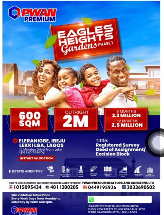 ₦2 Million Land for Sale in Ibeju-Lekki Lagos Nigeria, Buy Now & Secure Your Future Wealth!