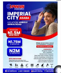 ₦1.5M Land for Sale in Asaba – Invest in The Imperial City & Secure High ROI