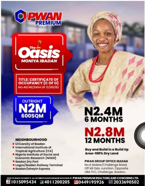 Buy Land in Ibadan, Own a Prime Estate Plot for Just ₦2M!