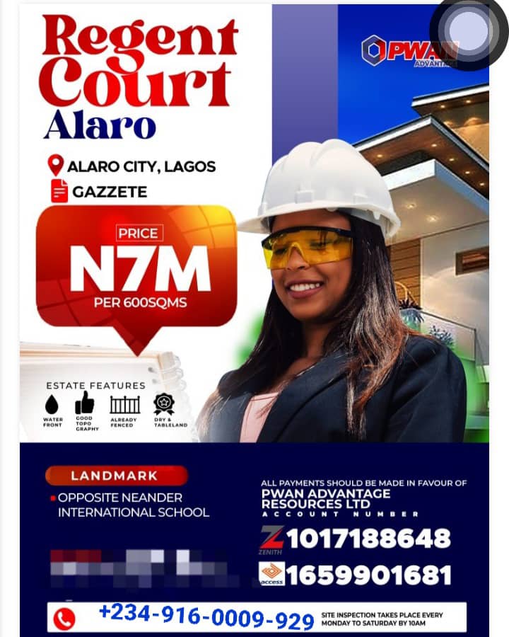 Buying Land in Lagos Nigeria, Secure Your Future with Regent Court, Alaro – Prices Starting at ₦3.5M