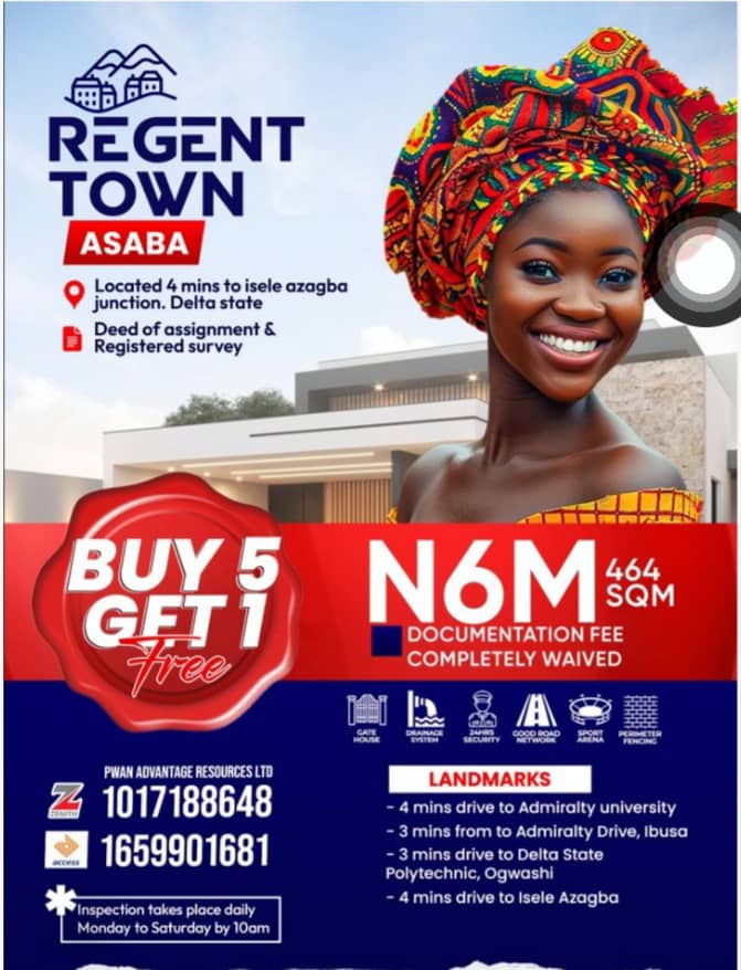 Exclusive Land for Sale in Asaba Delta State Nigeria – Invest in Regent Town for ₦6 Million