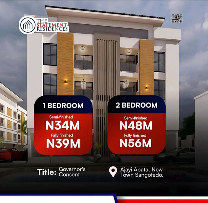House for Sale Discover Modern Living at The Statement Residences in Sangotedo, Lagos