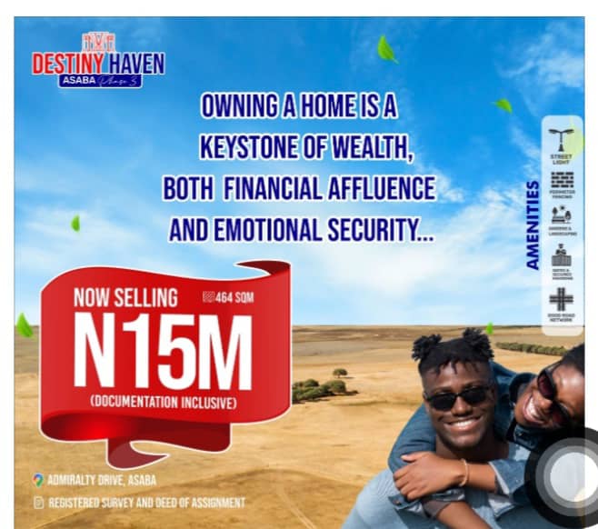Land for Sale in Asaba Delta State - Unlock Your Dream Home at Destiny Haven Phase 3