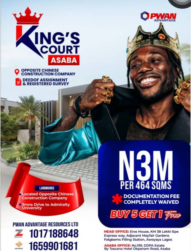 Land for Sale in Asaba Delta State – Secure Your Plot at Kings Court for ₦3 Million