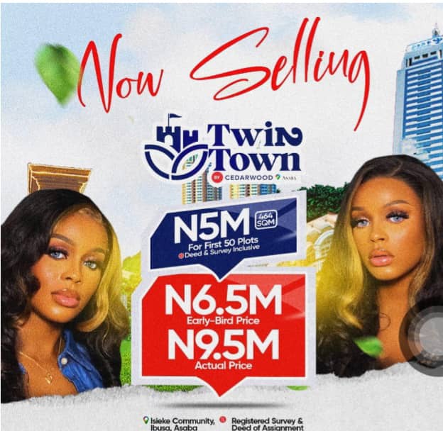 Land for Sale in Asaba – Own a Plot in Twin Town by Cedarwood for Just ₦5M!