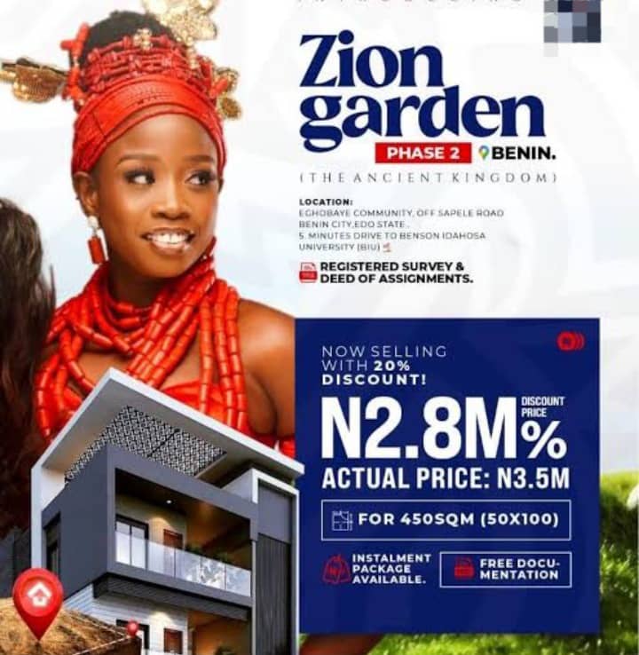 Land for Sale in Benin City Edo State Nigeria - our Dream Home Awaits for Just ₦2.8 Million!