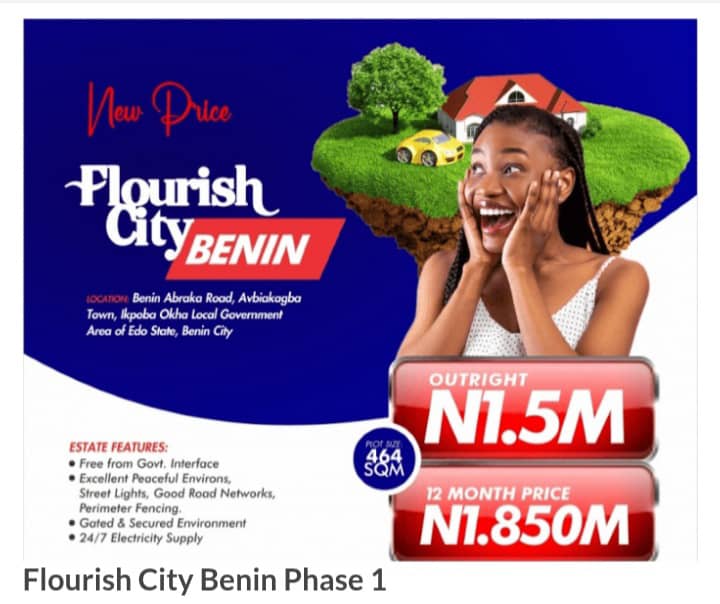 Land for Sale in Benin City, Edo State, Nigeria – Invest in Flourish City Estate Flourish City Benin – The Future of Sustainable Luxury Living