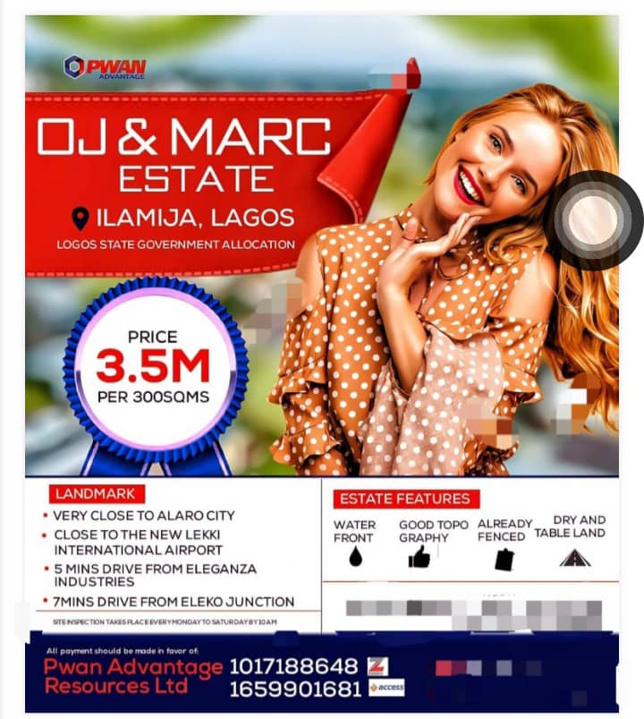 Land for Sale in Eleko Lagos, Secure Your Investment with OJ & Marc Estate – Plots Starting at ₦3.5M