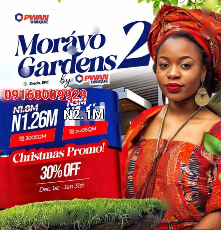 Land for Sale in Epe Lagos State #1,800,000 - Unlock the Gift of a Lifetime with Morayo Gardens 2