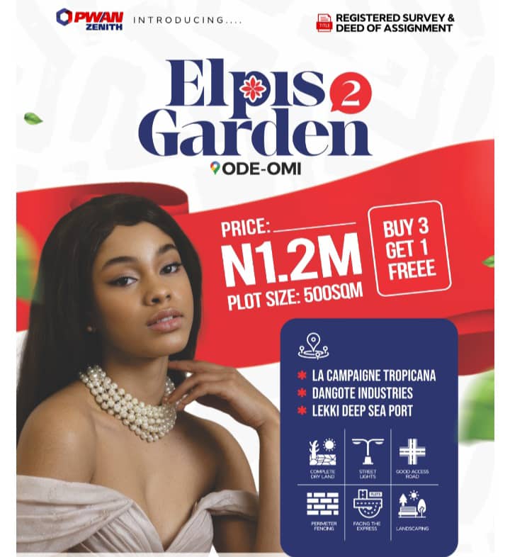 Land for Sale in Ibeju Lekki – Elpis Garden Phase 2 at ₦1.2M, Secure Your Future Investment Today