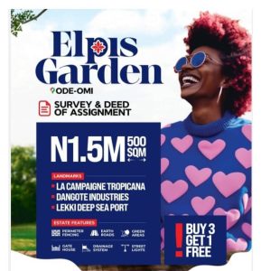 Land for Sale in Ibeju Lekki – Secure Your Plot at Elpis Garden Estate for ₦1.5M