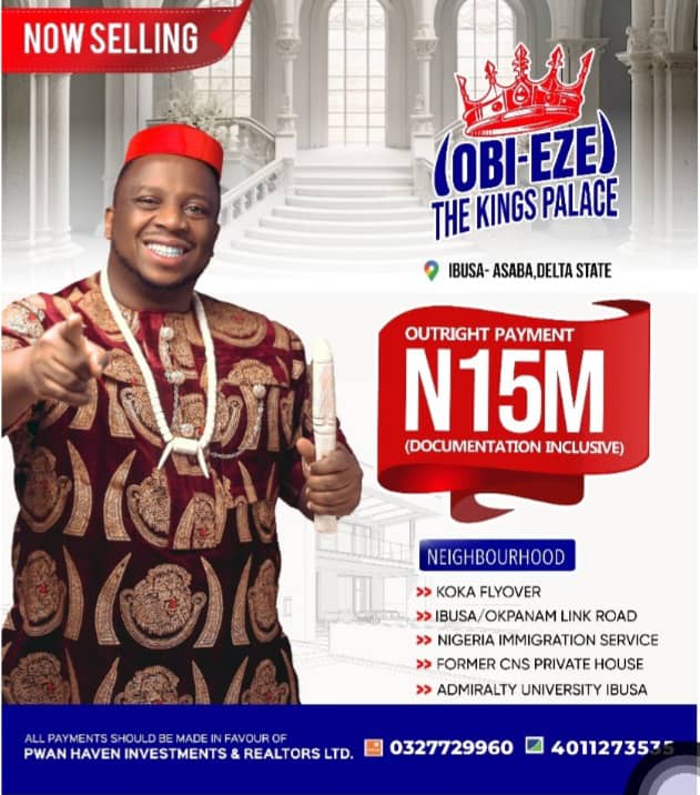 Land for Sale in Ibusa Delta State - Experience Royalty at Obi-Eze Estate