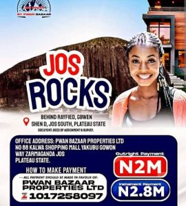 Land for Sale in Jos Plateau State - #2M, Secure Your Future in Jos Rocks Estate