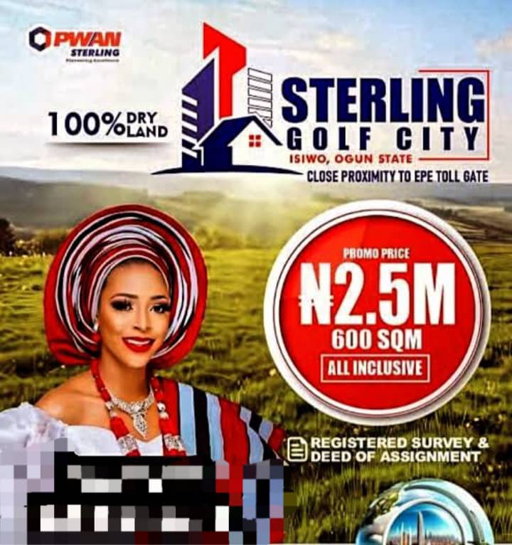 Land for Sale in Ogun State at #2.5M – Invest in Sterling Golf City Isiwo Today