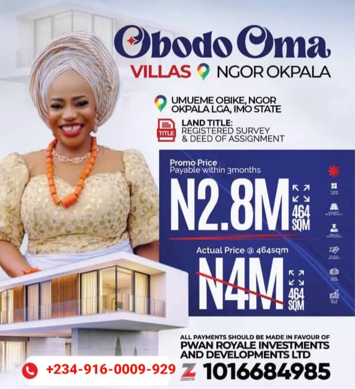 Land for Sale in Owerri – Buy 464SQM from ₦2.8M - Prime Location with 247 Security, Power & ROI