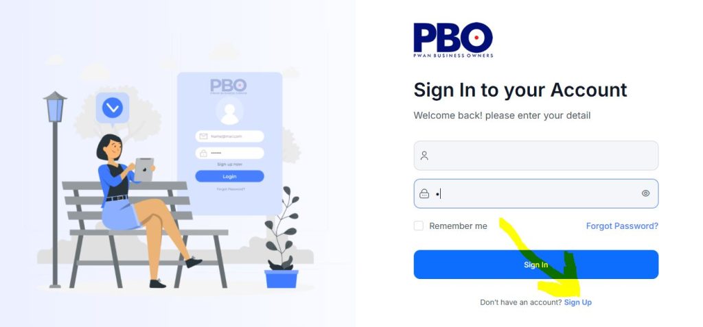 PWAN Business Owner - PBO - Sign Up