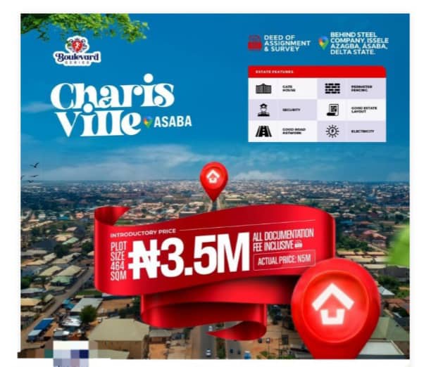 Unlock Your Future - Invest in Land for Sale in Asaba Delta State Nigeria at Charis Ville Asaba for Just ₦3.5M!