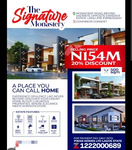 🏠 The Signature Estate by PWAN Homes — Monastery & Ogombo, Lagos